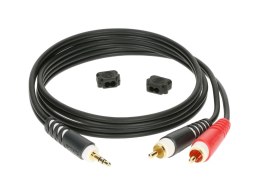 Kabel Klotz mini JACK - > 2 x RCA 2m AY9-0200